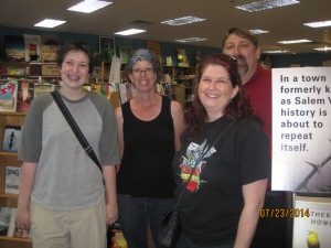 Lisa Baudoin and the Thiele family at Books & Co in Oconomowoc